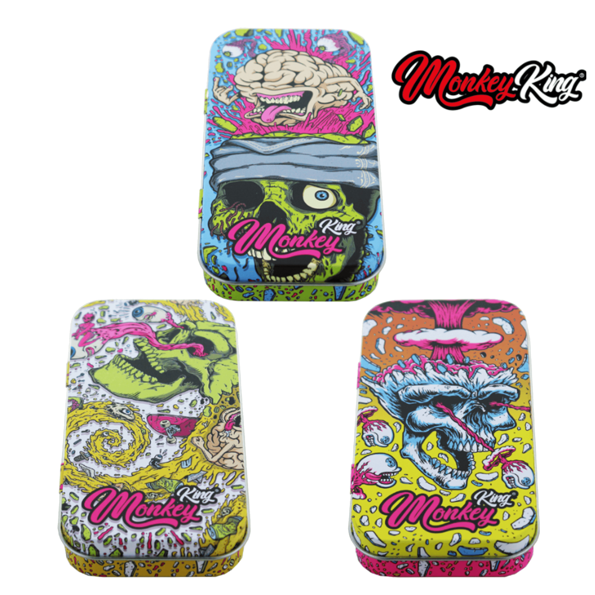 Boîte en métal de rangement Monkey King – Skull