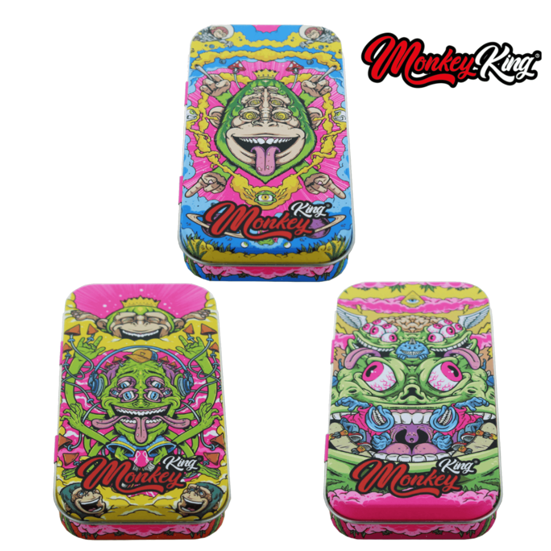 Boîte en métal de rangement Monkey King – Psychedelic Collection